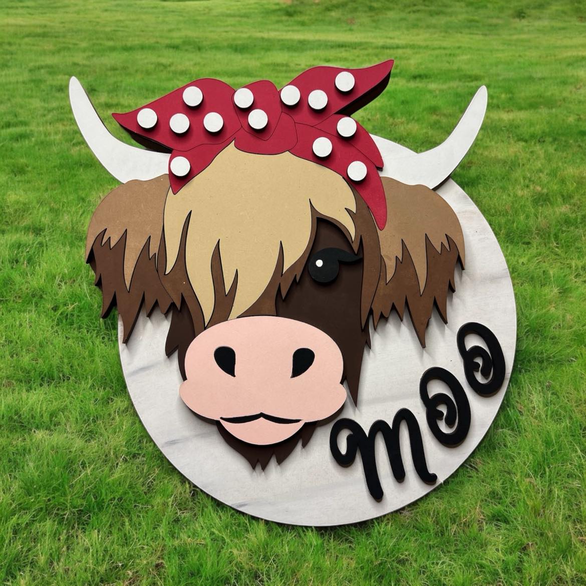 DIY Highland Cow Sign